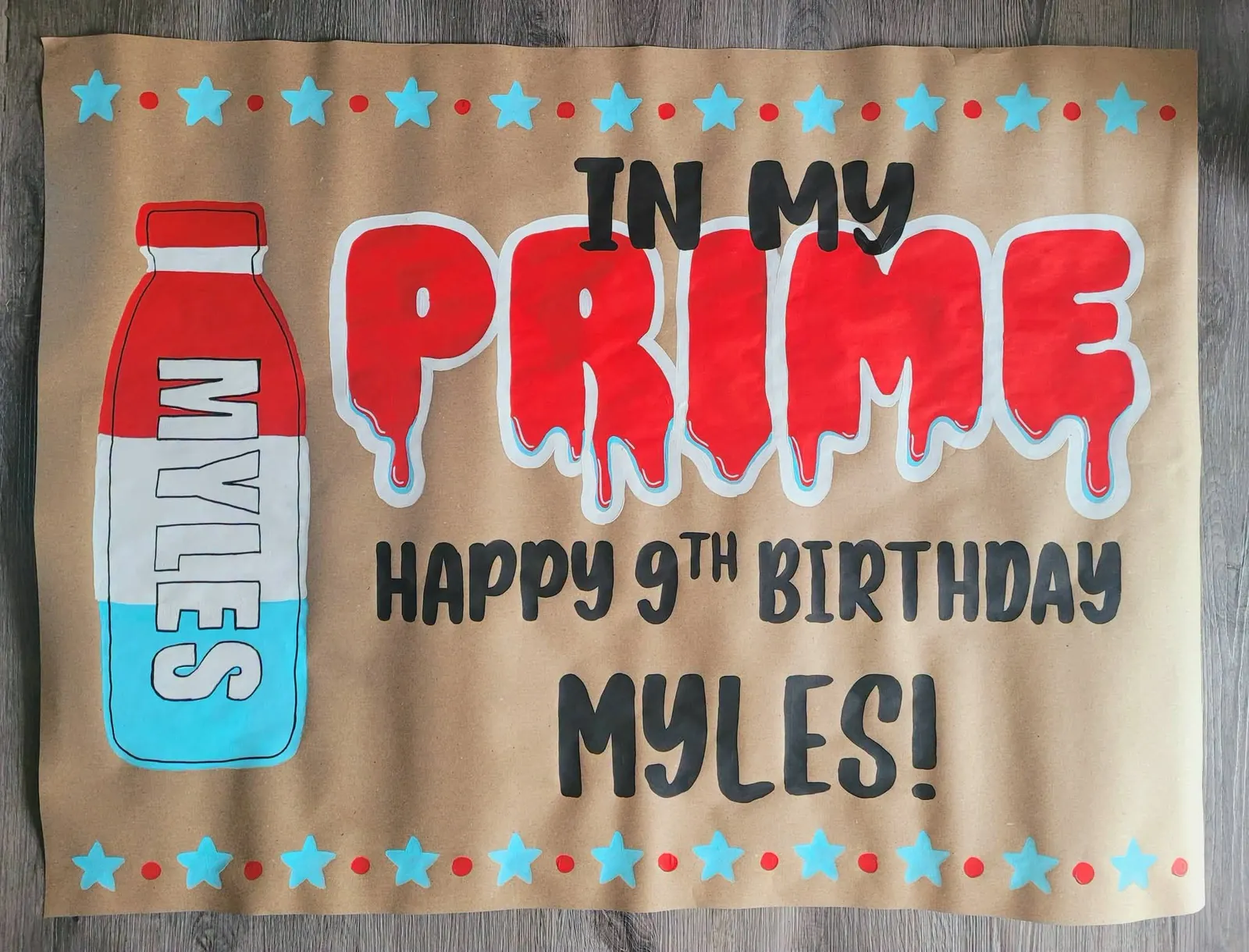 In My Prime 9th birthday banner